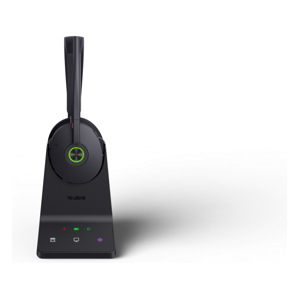 Diadema Inalámbrica WH68 de Yealink con ANC Híbrida y Conectividad Dual DECT Bluetooth