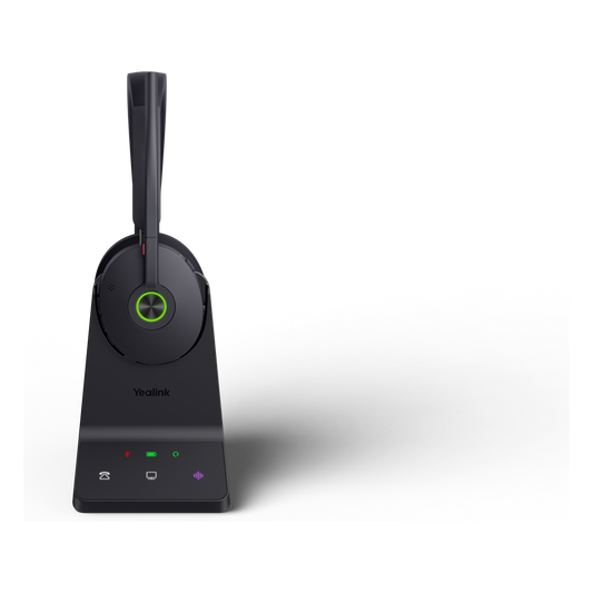 Diadema Inalámbrica WH68 de Yealink con ANC Híbrida y Conectividad Dual DECT Bluetooth