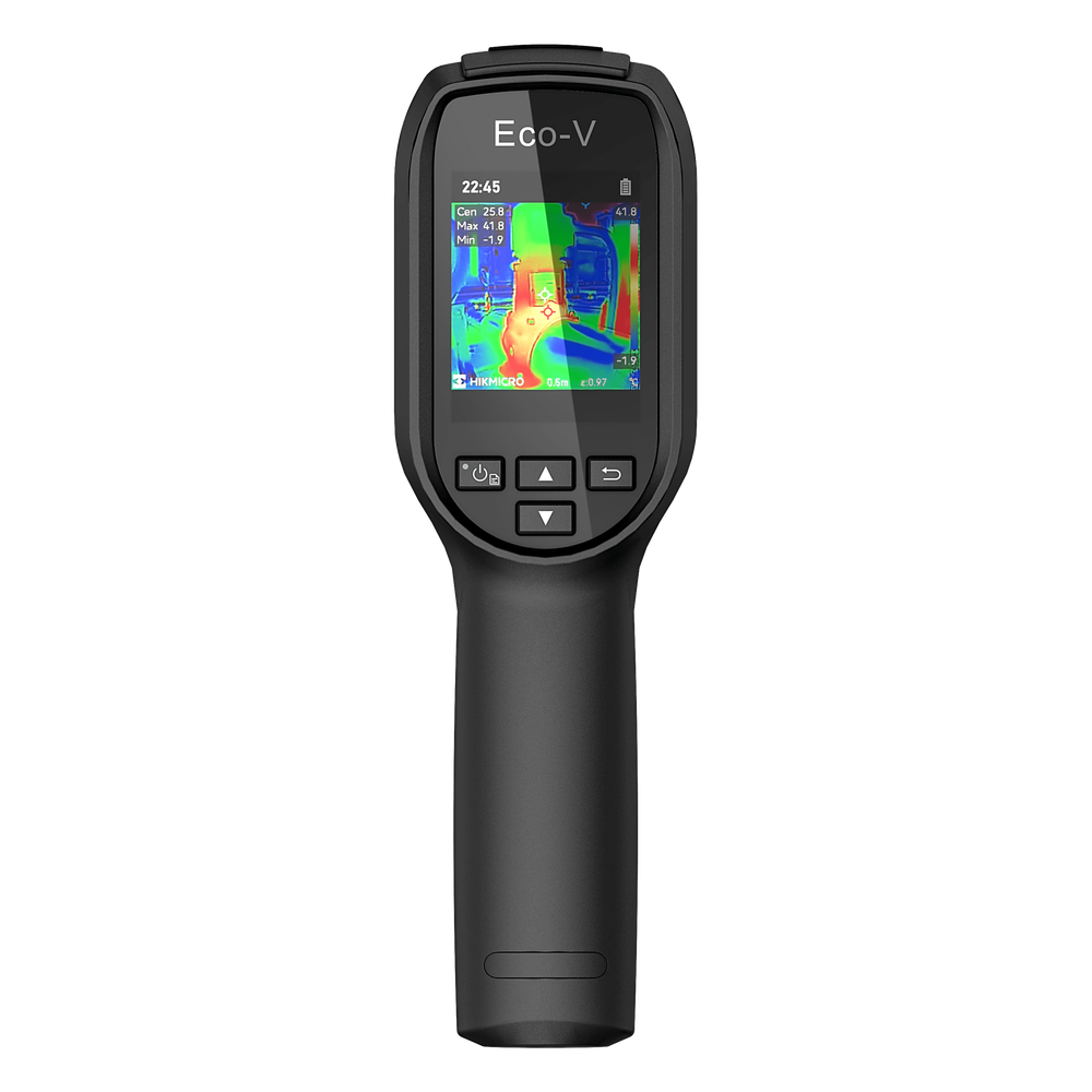 Eco-V - Cámara Termográfica Portátil / SuperIR 240 x 240 / Rango de -20°C a 550°C / Pantalla LCD 2.4" / Fusión Térmica-Visible / Memoria 4GB (30,000 imágenes) / Batería 8h