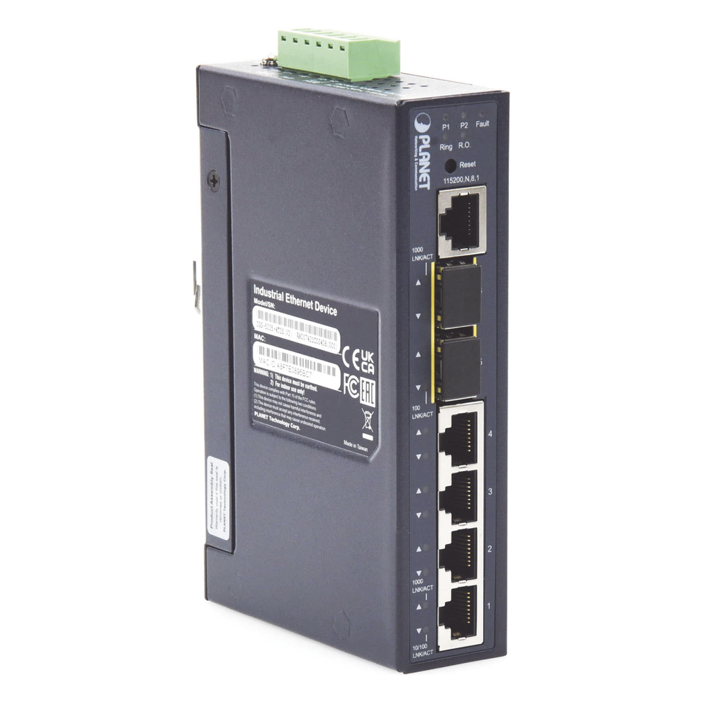 Switch Industrial Administrable Capa 2 con 4 Puertos 10/100/1000T y 2 Puertos SFP 1G/2.5G