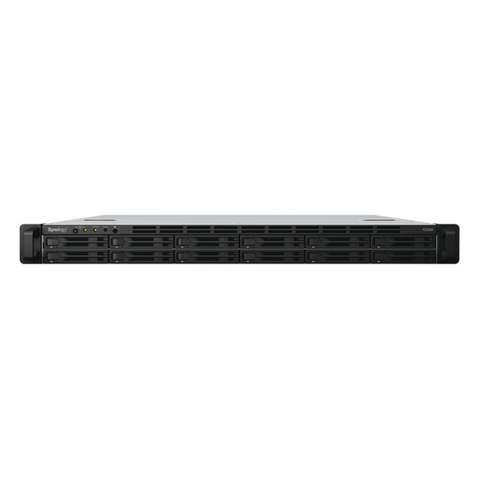 Servidor de Almacenamiento FlashStation FS2500/S | 12 Bahías SSD SATA 2.5" | 1U | 170,000 IOPS Lectura | 82,000 IOPS Escritura | 2 Puertos 10GbE | 2 Puertos 1GbE | Compatibilidad VMware, Hyper-V, XenServer, OpenStack .