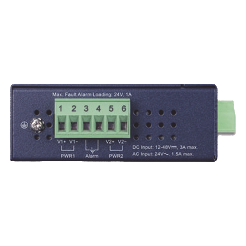 Convertidor de Medios PoE Industrial, Puerto SFP 1000BASE-SX/LX a Puerto RJ45 Gigabit con Salida PoE 802.3at (Hasta 30 W).