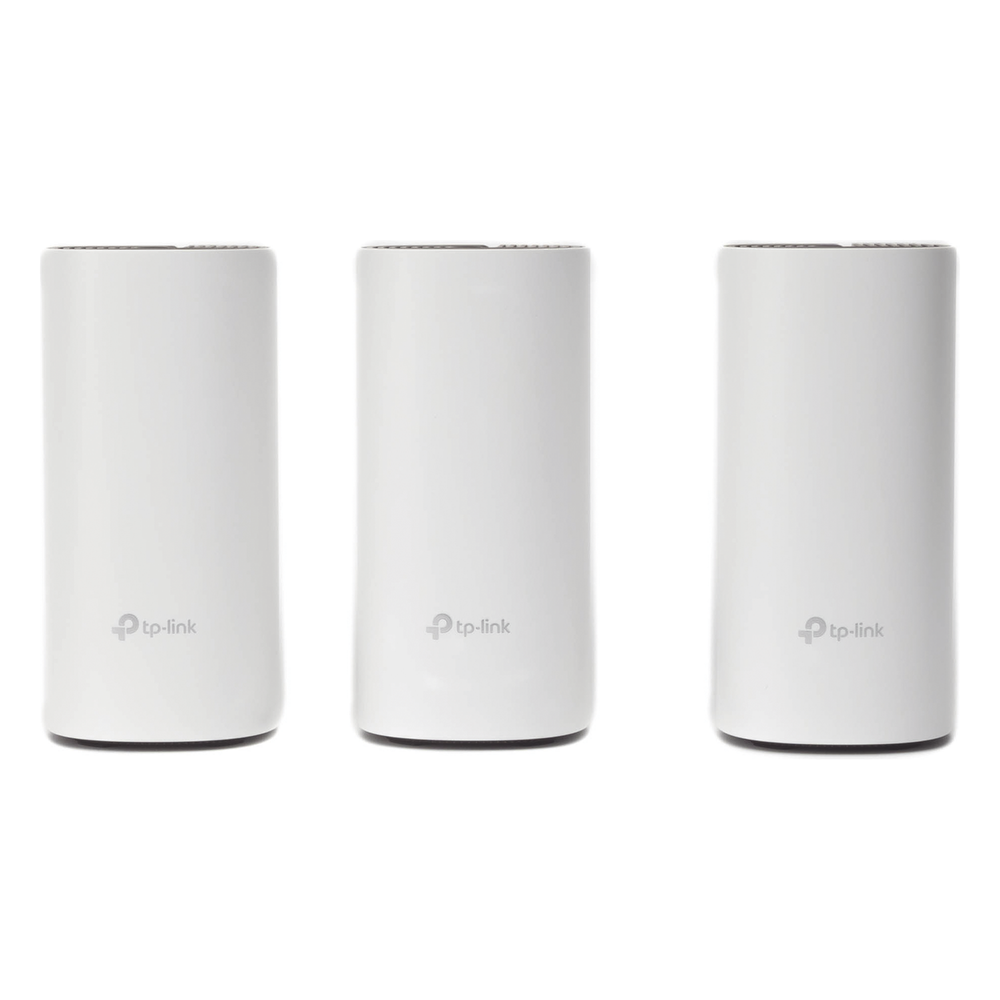 KIT 3 Routers Inalámbricos MESH Interior para Hogar / Doble Banda Wi-Fi 5 AC1200 Mbps / 2 Puerto Gigabit WAN/LAN / 2 Antenas Internas / Administración Mediante la App Deco (iOS, Android)