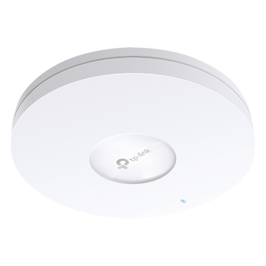 Punto de Acceso Omada / Wi-Fi 6 AX3600 MU-MIMO 4x4 / Alta Densidad de Usuarios / Configuración por Controlador o Stand-Alone / Para Montaje en Techo/pared. / Alimentación PoE+
