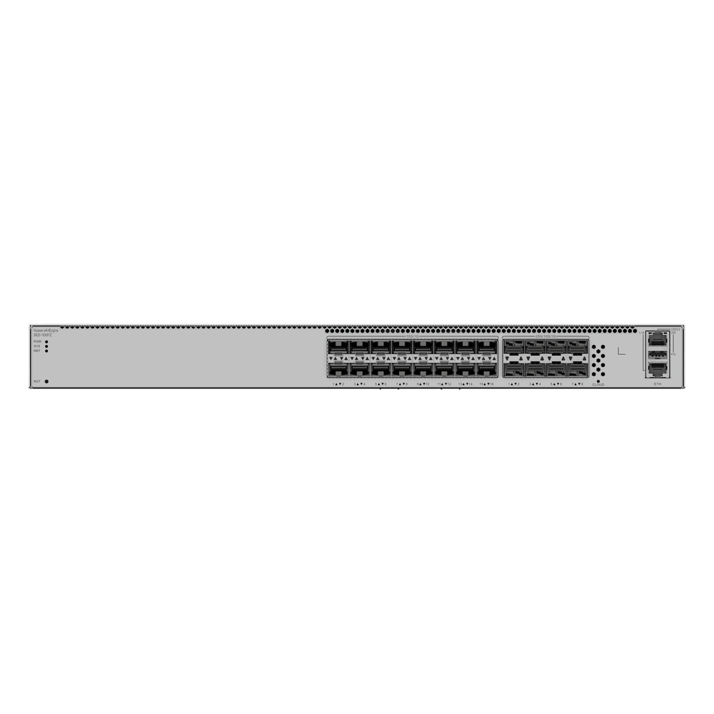 Switch eKit Core para Fibra Óptica Administrable Capa 3 / 16 puertos SFP 10 Gbps + 8 Puertos SFP28 25 Gbps / Capacidad de Conmutación 1,120 Gbit/s / Gestión Gratuita desde la Nube / Libre de Licenciamiento / Ruteo Dinamico (RIP, OSPF, IS-