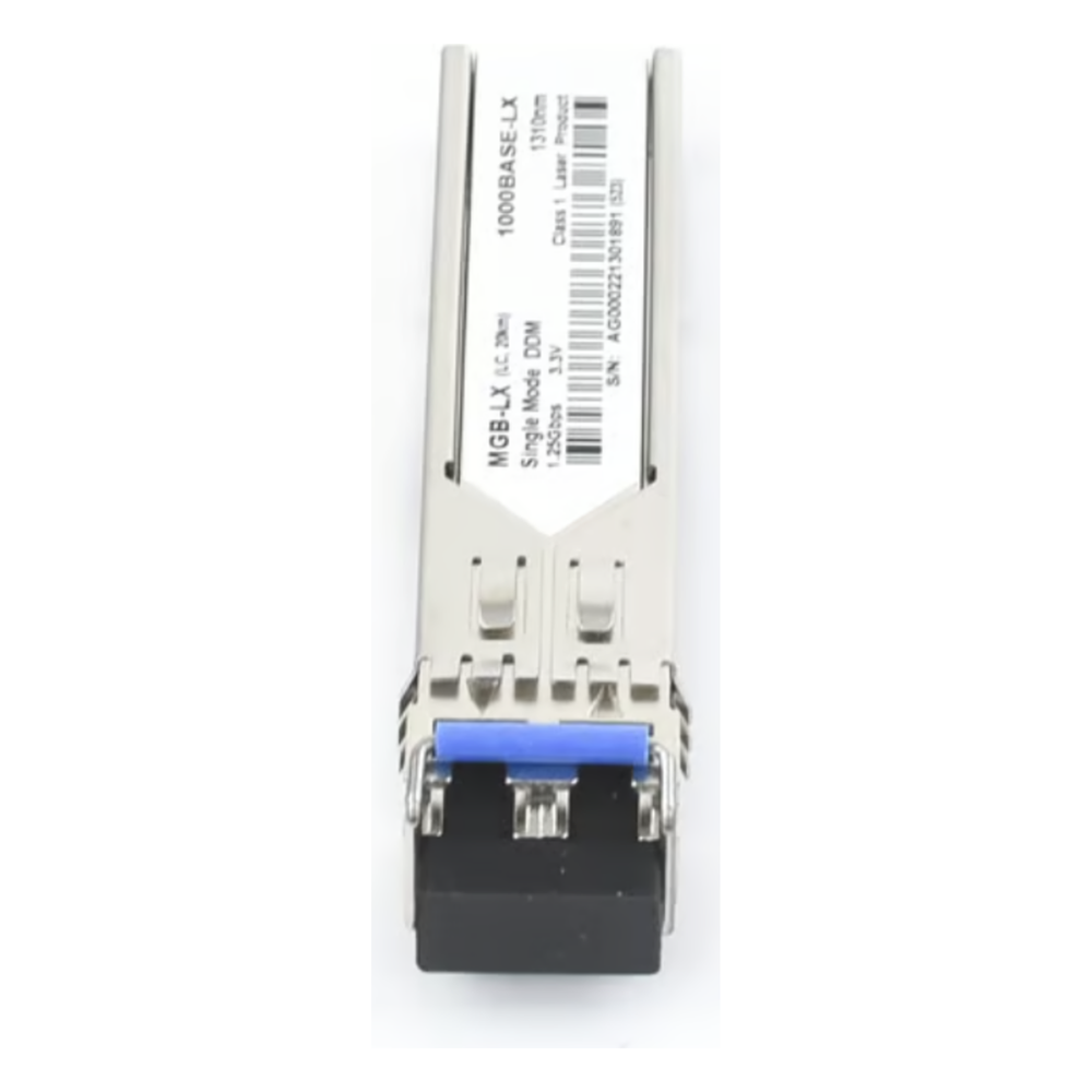 (MGB-LX v2) Transceptor Mini-GBIC SFP 1G LC Duplex para Fibra Monomodo 20Km