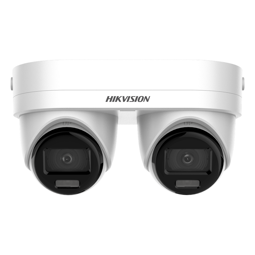 PanoVu Series / Lente Dual de 4 Megapixel / 2 Lentes Fijos de 2.8 mm / Recomendado para Pasillos o Esquinas / IP67 / IK10 / PoE / WDR 120 dB / Dual Light (30 mts IR + 30 Mts Luz Blanca) / Micrófono y Bocina Integrada / Micro SD / ACUSEEK