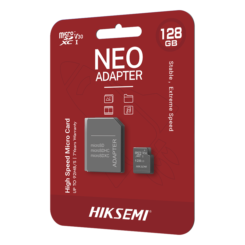 Memoria microSD con Adaptador / 128 GB / Clase 10 / NAND TLC / 92 MB/s Lectura / Multipropósito