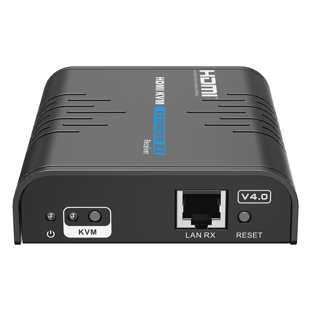 Receptor Compatible para Kits TT373KVM4.0 | Resolución 1080P @ 60 Hz | Soporta STP y UTP CAT6 | Control IR | Compatible con Switch Gigabit para control KVM múltiple.