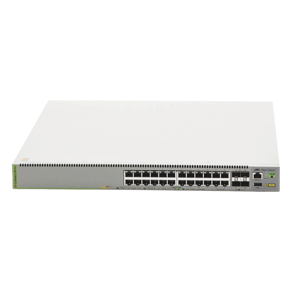 Switch L3, Stack, 20 puertos 1G POE+, 4 MultiGigabit POE+, 4 puertos SFP+, PSU FIJA