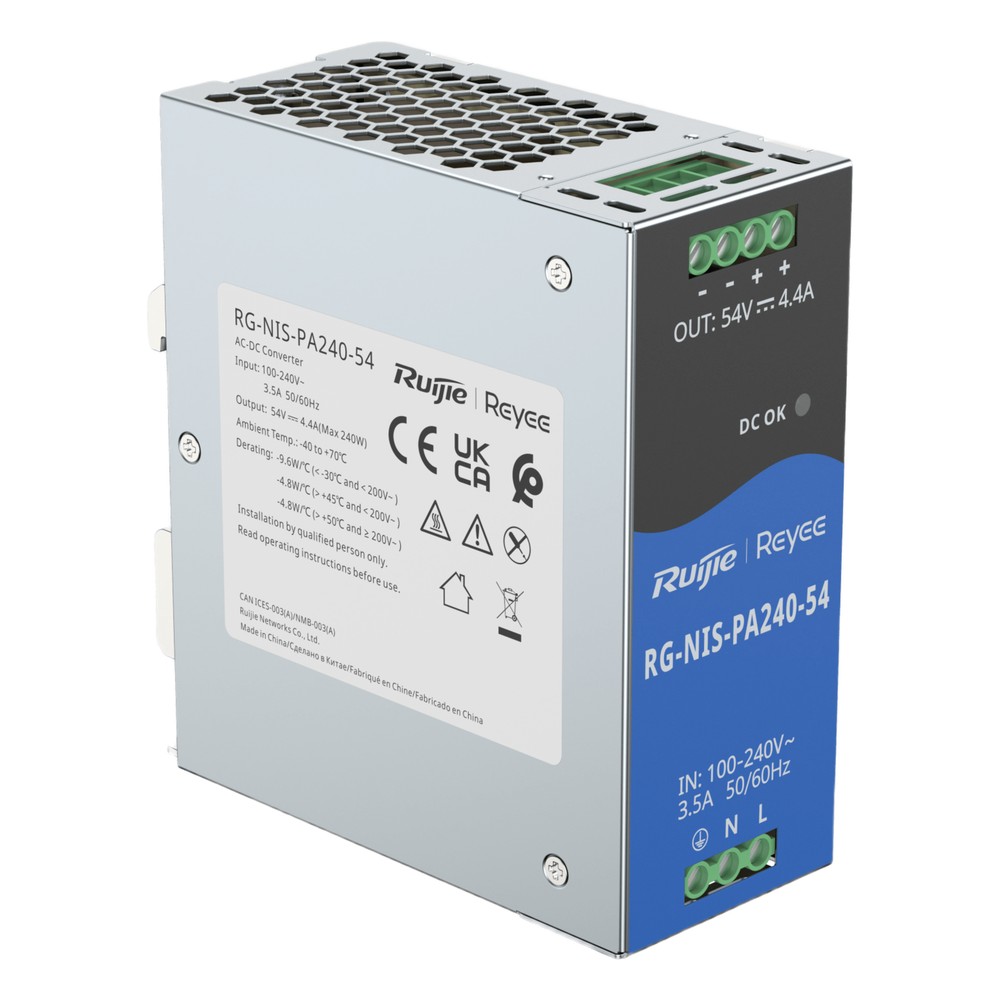 Fuente de Alimentación AC/DC 240W DIN-RAIL para Switch Industrial