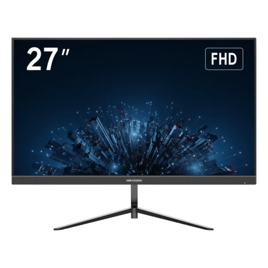 Monitor LED Full HD (1080p) de 27" / Bocinas Integradas / 100 Hz / Ideal para CCTV, Oficina y Hogar / Entrada HDMI-VGA / VESA (100 X 100) / Uso 24/7 / IPS / Ultra Delgado