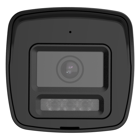 [Audio Bidireccional + Dual Light + ColorVu] Bala TURBOHD 3K (5 Megapixel) / Lente 2.8mm / 30 mts IR EXIR + 20 mts Luz Blanca / Micrófono y Bocina Integrado / Exterior IP67 / Metal / dWDR