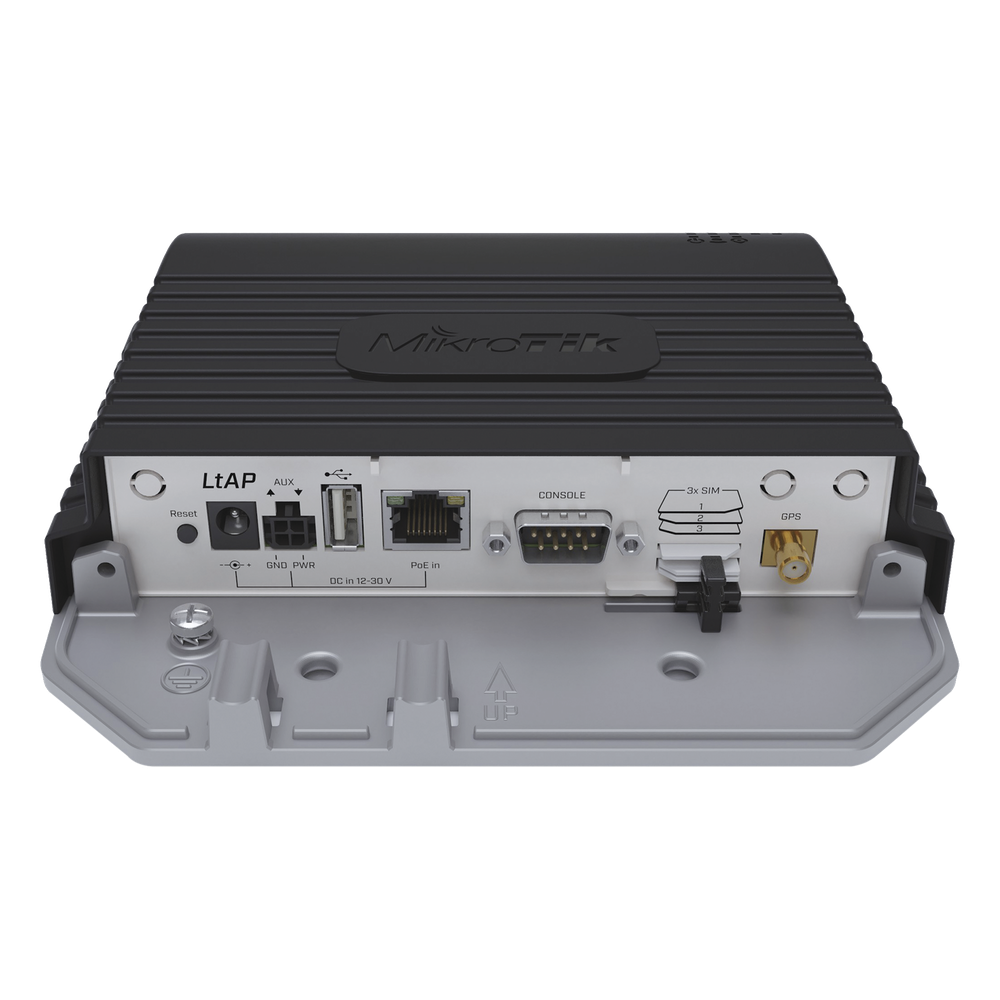 (LtAP) - A heavy-duty 2.4GHz access point with two miniPCI slots, three SIM slots and GNSS support (GPS, GLONASS, BeiDou, Galileo)