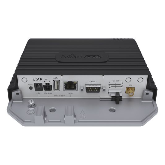 (LtAP) - A heavy-duty 2.4GHz access point with two miniPCI slots, three SIM slots and GNSS support (GPS, GLONASS, BeiDou, Galileo)
