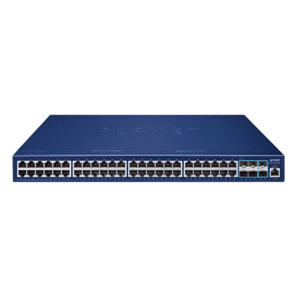 Switch Gestionado Capa 3 / 48 Puertos Gigabit + 6 Puertos 10G SFP+ / Routing IPv4/IPv6 / NMS Integrado / QoS Avanzado / Seguridad Empresarial