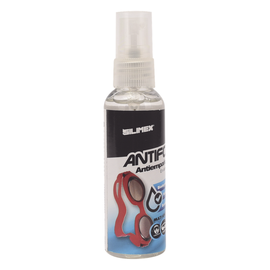 Antiempañante, ideal para eliminar problemas de empañamiento en googlees, mascaras, cascos, lentes, bote 60 ml