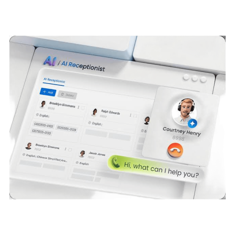 Licencia Perpetua / Recepcionista IA con Agente de Voz / 500 Minutos / 34 Idiomas / Enrutamiento Inteligente / Para Conmutador Yeastar Software Edition