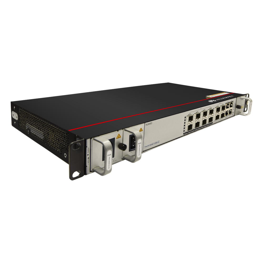 OLT GPON OptiXAccess 8 Puertos con Módulos C+, 4 Puertos Uplink (10GE/GE), Hasta 1024 ONTs, 2 Fuentes de Alimentación AC, 1 UR