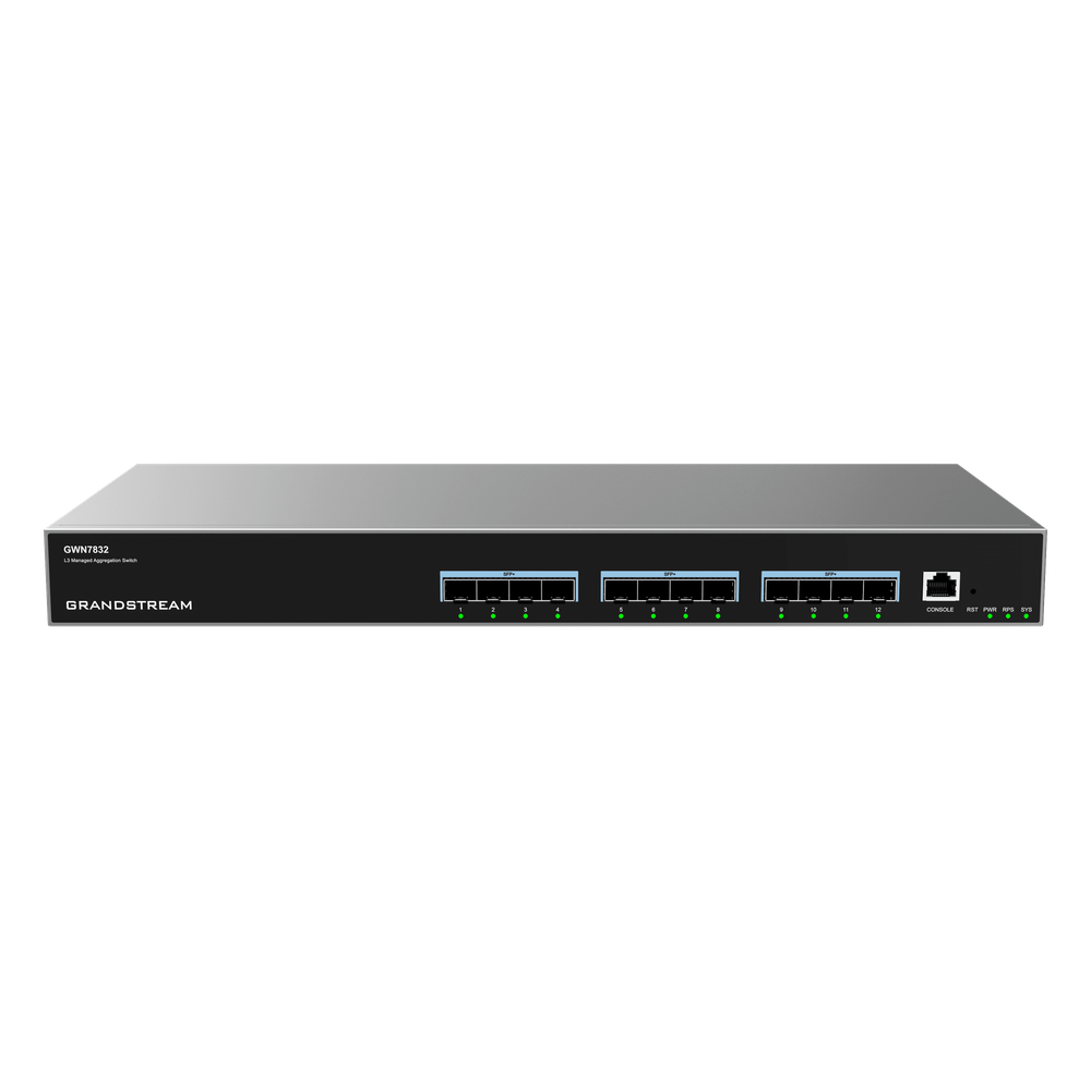 Switch de Agregación Capa 3 / 12 Puertos 10Gigabit SFP+ / QoS Integrada / Soporte IPv6 e IPv4 / Seguridad Avanzada / Stacking /