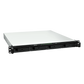 NAS Rackmount 4 Bahías / 1U 44 mm (1.73 in) / AMD Ryzen V1500B 4 Núcleos 2.2 GHz / 4GB DDR4 ECC SODIMM / 4x 1GbE RJ45 / PCIe 3.0 x8 / Escalable a 8 Bahías con RX426 / DSM / Storage Tiering