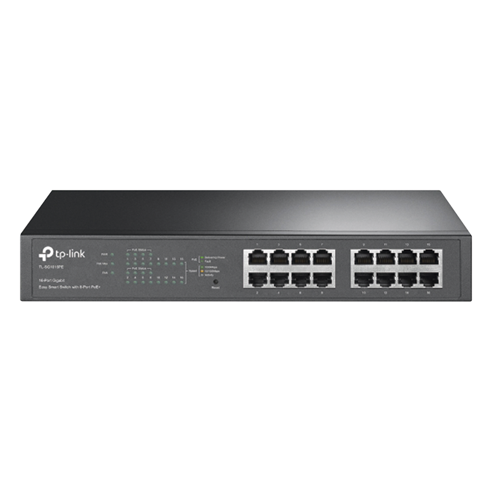 Switch Easy Smart PoE+, 16 puertos 10/100/1000Mbps, 8 puertos PoE+, 150W