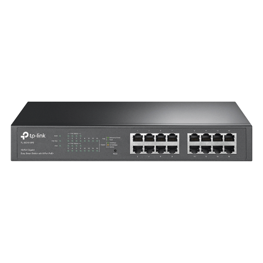 Switch Easy Smart PoE+, 16 puertos 10/100/1000Mbps, 8 puertos PoE+, 150W