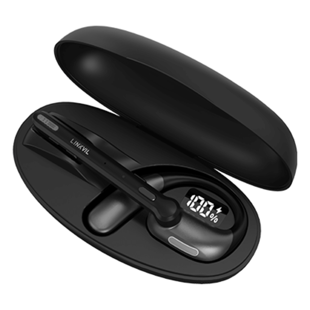 Diadema Bluetooth / 5.4 Multipoint / Cancelación Ruido AI ENC / Diseño Open-Ear / Gancho Ergonómico / Estuche de Carga