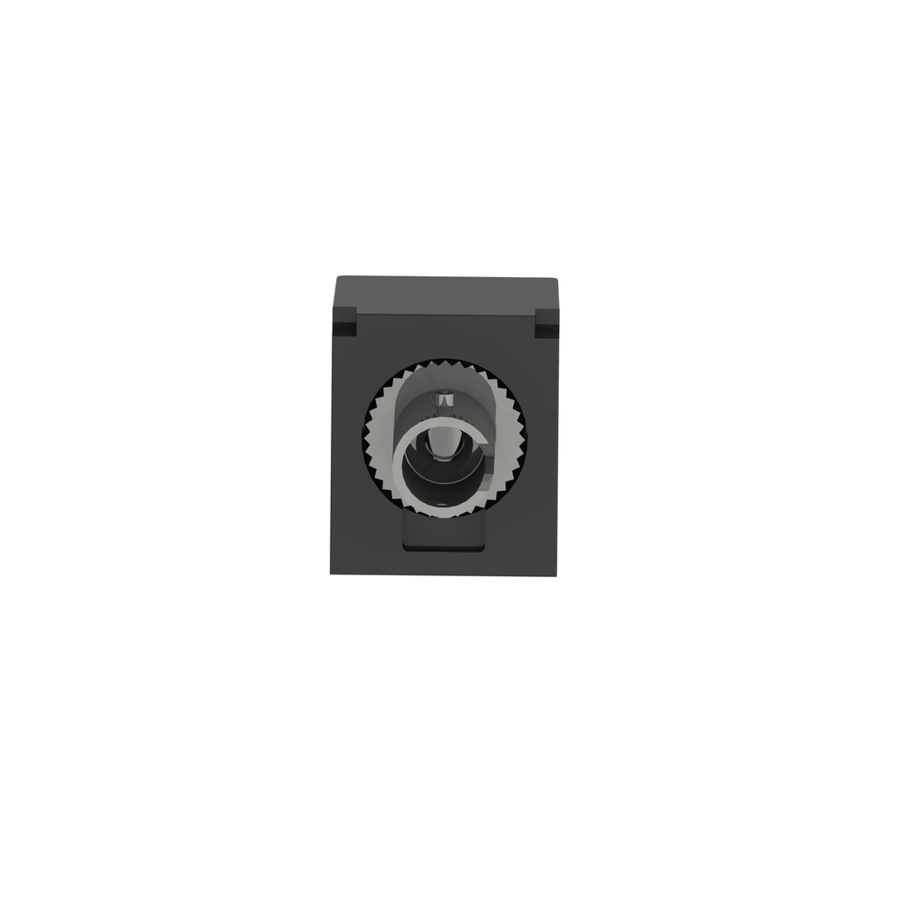 Módulo Acoplador ST Simplex, para Fibra Óptica Multimodo OM3/OM4, Tipo Mini-Com, Color Negro