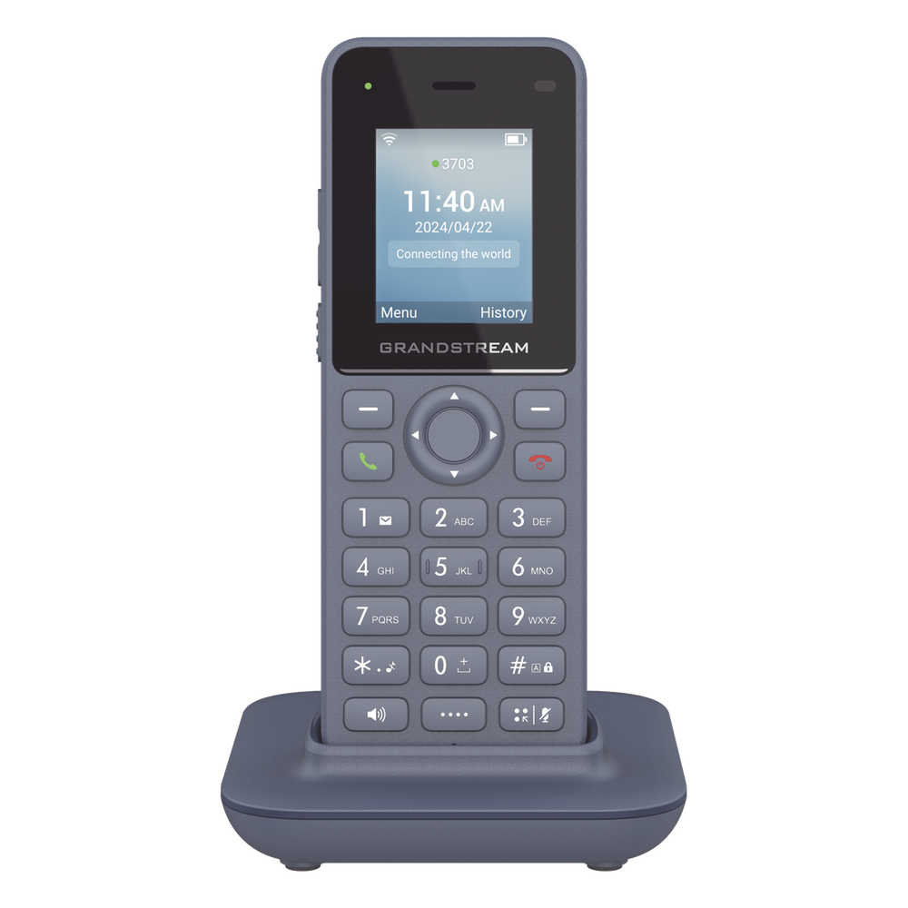 Teléfono IP inalámbrico Wi-Fi, portátil, 2 líneas, 2 cuentas SIP, Voz HD, Bluetooth, Puerto USB tipo C