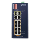 Switch Industrial PoE no administrable de 8 Puertos 10/100TX 802.3at,  Hasta 240 W, Combo TP / SFP Gigabit TP / SFP  (-40 ~ 75 grados C)