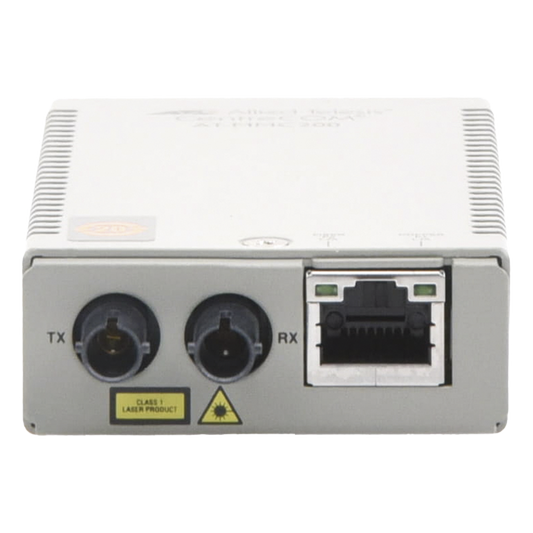 Convertidor de medios Fast Ethernet a fibra óptica, conector ST, multimodo (MMF), distancia hasta 2 km