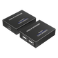 Kit EXTENSOR USB 2.0 de 4 Puertos para Distancias de Hasta  150 m | Soporta USB 2.0, USB 1.1 y USB 1.0 | UTP Cat 5e/6/6a/7 | Soporta Switch Gigabit | Ideal para Cámaras WEB, Impresoras, Escáner, Memorias, Mouse, etc.