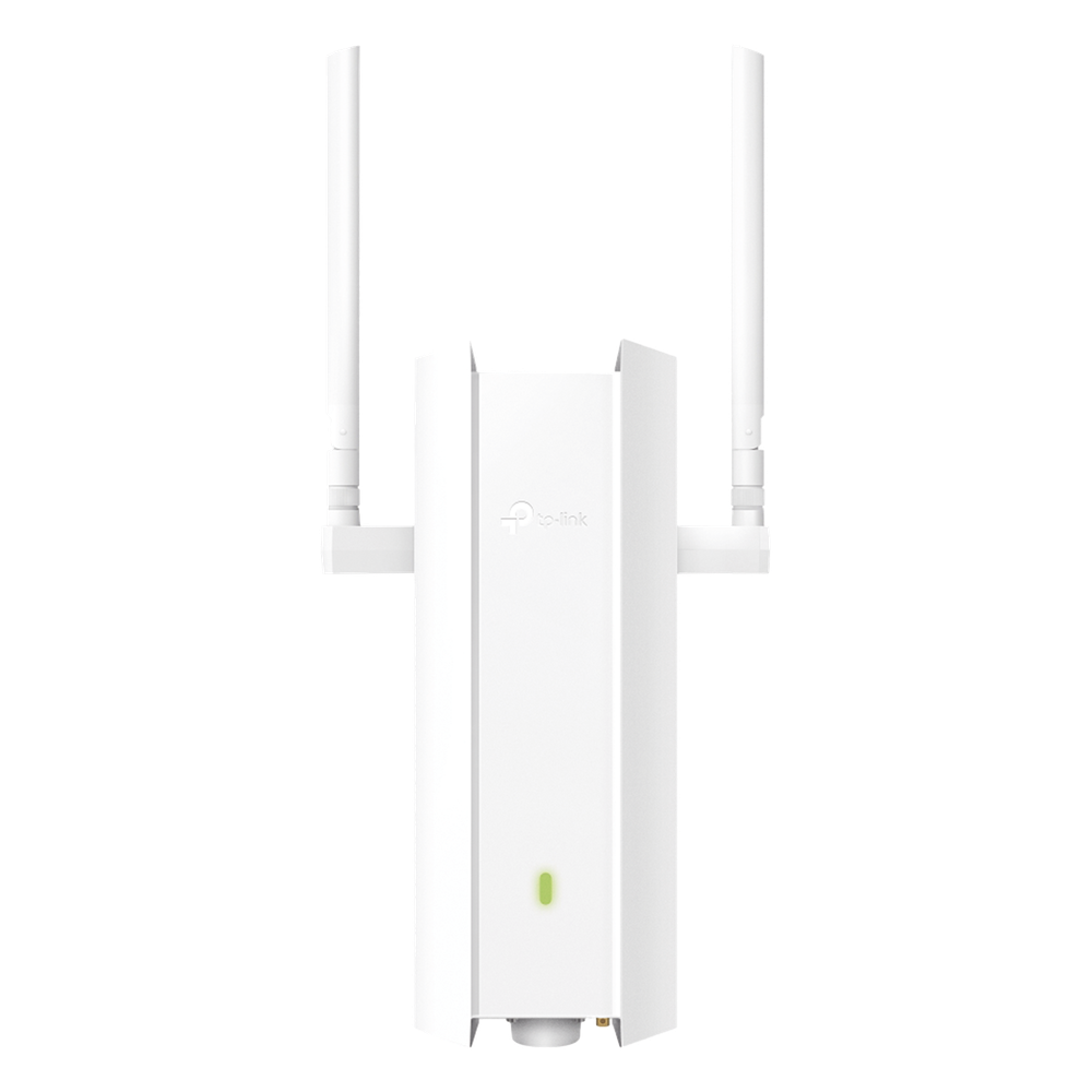 Punto de Acceso Omada Exterior / Wi-Fi 6 AX1800 MU-MIMO 2x2 / Mesh Omada / Alta Densidad de Usuarios / Carcasa Resistente IP67 / Configuración por Controlador o Stand-Alone / Para Montaje en Mástil/ Pared / Alimentación PoE+