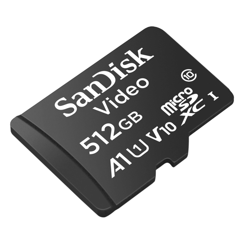 Memoria microSD SanDisk 512GB / Alta Resistencia / Videovigilancia / Clase 10