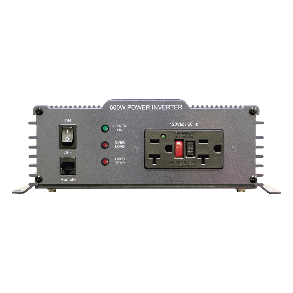 Inversor de Corriente (CD-CA) 600W Onda Sinusoidal Pura, Ent:12 Vcc, Sal: 120 Vca 60 Hz
