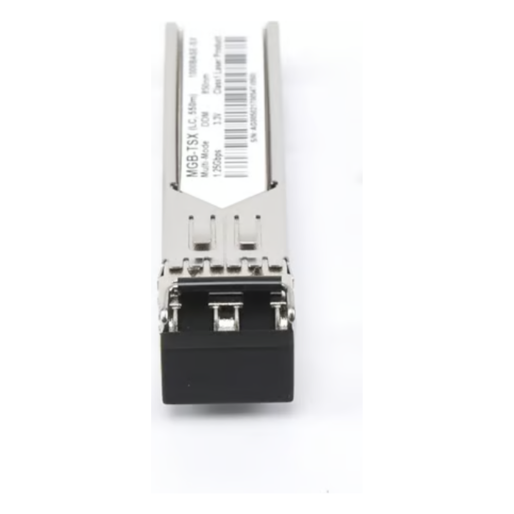 Transceptor Industrial, Puerto SFP 1000Base SX, Para Fibra Multimodo, Conector LC, Hasta 550 m, Soporta Temperaturas de -40 a 75 °