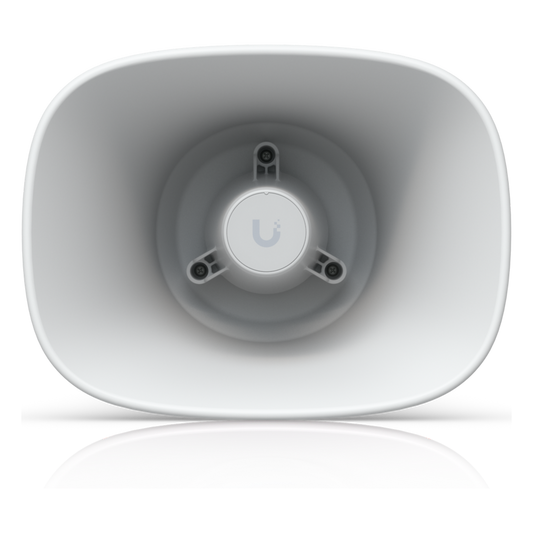 UniFi Protect AI Horn Speaker, Altavoz IP 120 dB, PoE+, Alerta AI Avanzada, Montaje Pared, Esquina y Poste, IP66