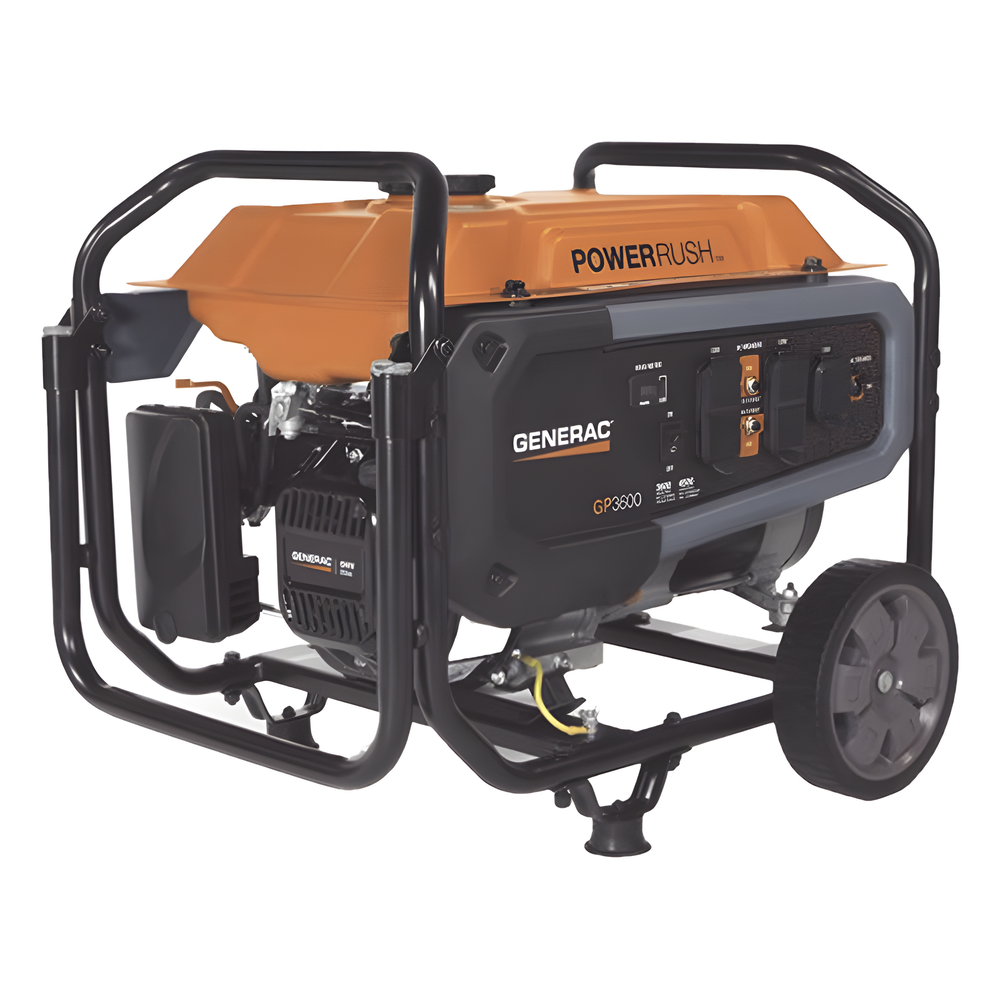 Generador Portátil a Gasolina, 3.6 kW, 120Vca, Arranque Manual