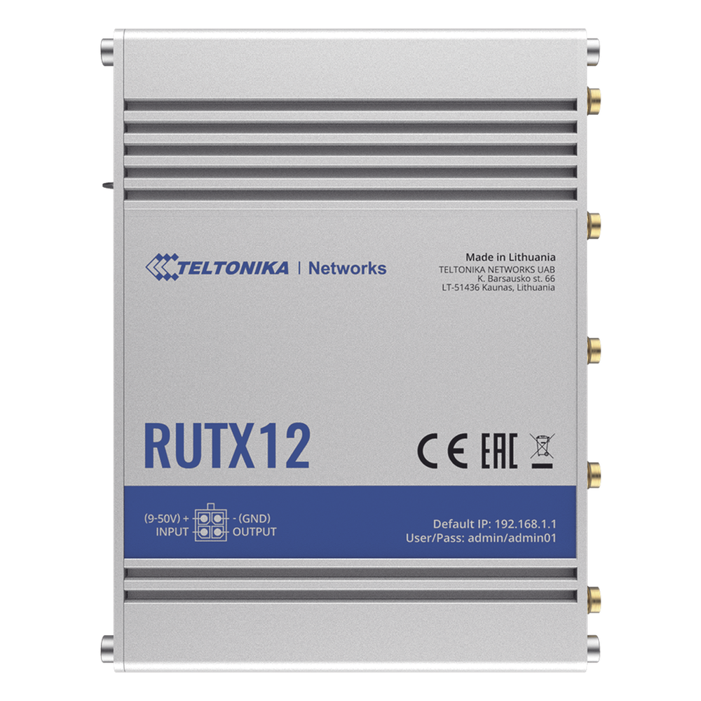 Router Industrial Dual LTE Cat 6 / 600 Mbps / 5 Puertos Gigabit / WiFi 5 / Doble SIM / GNSS / PoE / -40°C a 75°C