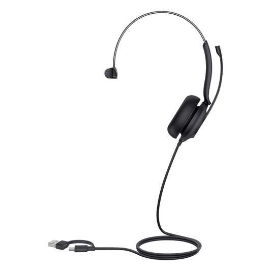 Diadema USB Yealink UH35 Mono Teams con Cancelación Activa de Ruido con 2 Micrófonos y Busylight Automático
