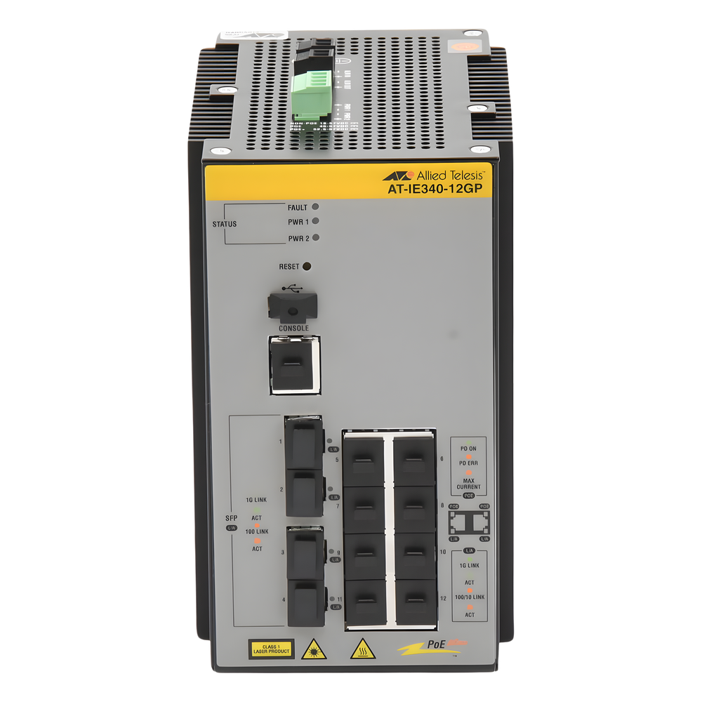 Switch Industrial PoE+ Capa 3 D/8 Puertos 10/100/1000 PoE af/at, 4 x SFP (TAA)