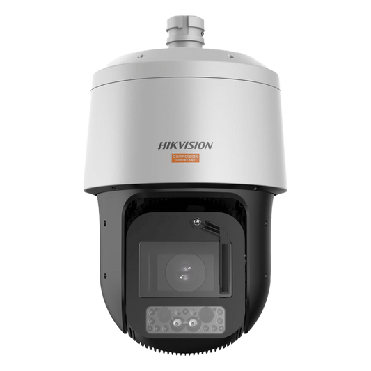 PTZ IP 4 Megapixel / 42X Zoom / Dual Light (500 mts IR / 100 mts Luz Blanca) / Polimero Anticorrosivo (Ideal para Zonas Costeras o Alta Salinidad) / AutoSeguimiento / DARKFIGHTER / EIS / Exterior IP67 / NEMA 4X / C5 / Wiper