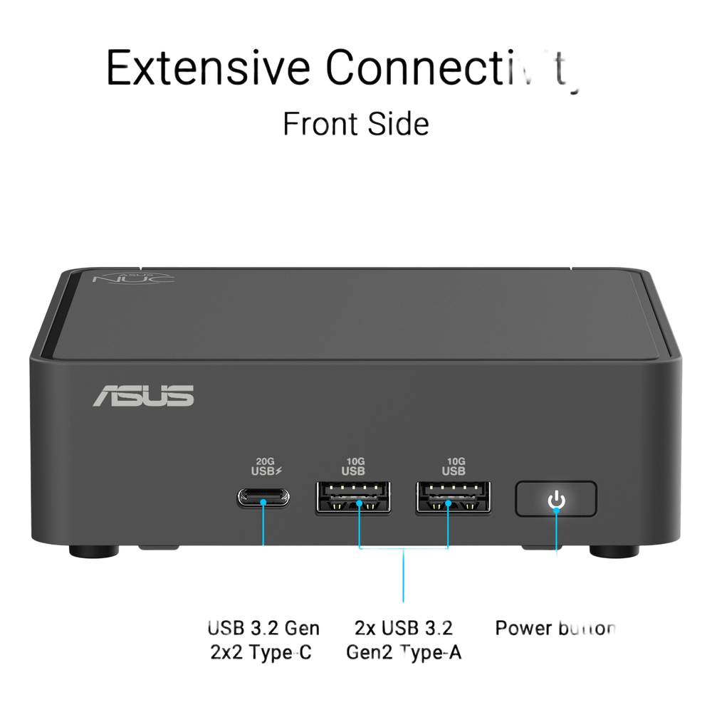 Mini PC NUC / Core i5 -210H / WiFi 7 y 2.5 GbE / Bluetooth / incluye Memoria RAM, SSD y S.O. /  Incluye Fuente