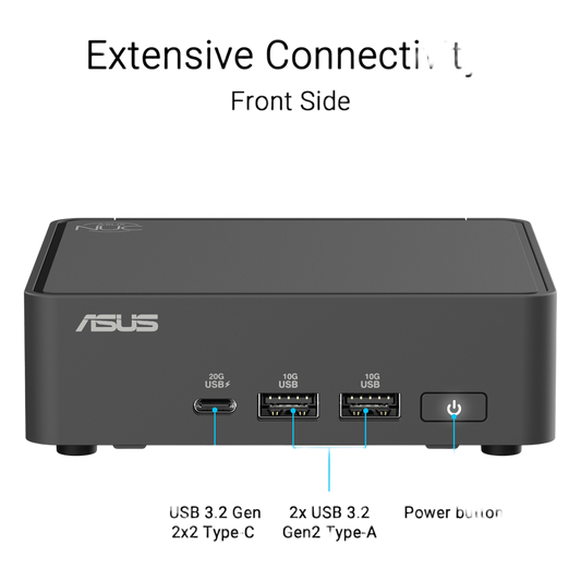 Mini PC NUC / Core i5 -210H / WiFi 7 y 2.5 GbE / Bluetooth / incluye Memoria RAM, SSD y S.O. /  Incluye Fuente