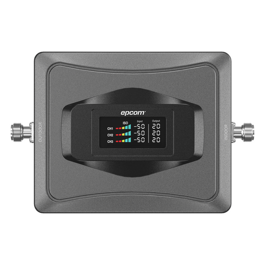 Kit Amplificador de Señal Celular 4G / Mejora las llamadas convencionales y VoLTE / Soporta los datos de las tecnologías 2G, 3G y 4G de TELCEL, AT&T y MOVISTAR / Cubre hasta 600 m2.