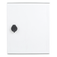 Gabinete de Poliéster IP65 Uso en Intemperie (250 x 300 x 140 mm) con Placa Trasera Interior de Plástico (Incluye Chapa y Llave).