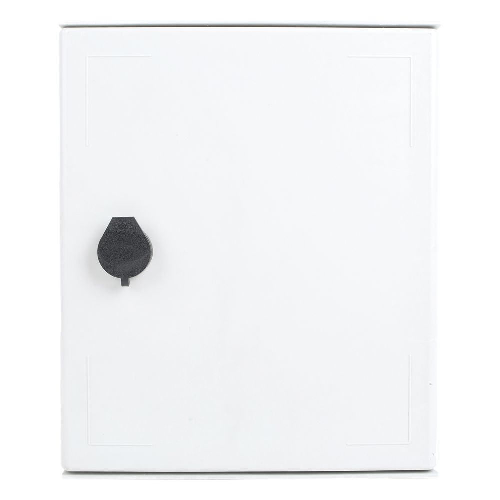 Gabinete de Poliéster IP65 Uso en Intemperie (250 x 300 x 140 mm) con Placa Trasera Interior de Plástico (Incluye Chapa y Llave).
