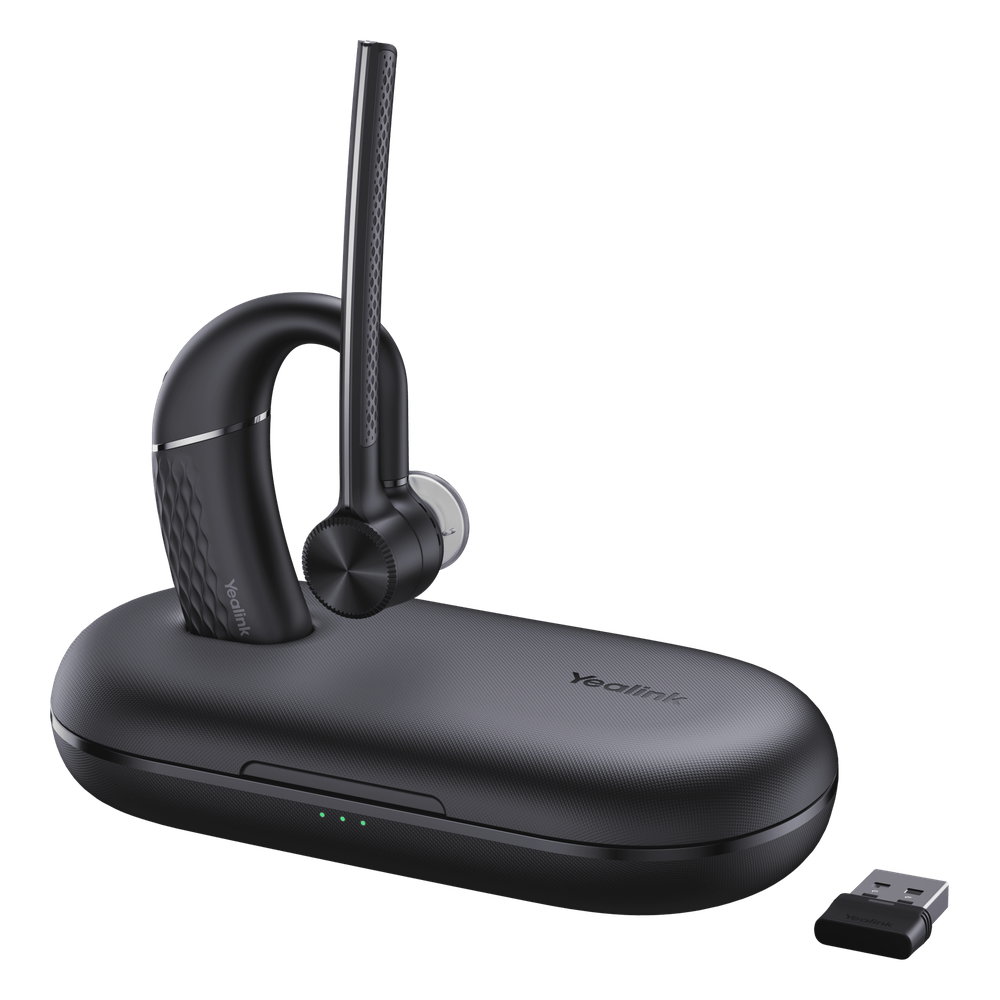 Diadema inalámbrica Yealink BH71 Pro USB-A/C con Cancelación de Ruido, Audio HD y Base de carga portátil