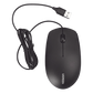 Mouse Óptico USB | Cable USB de 1.5 metros | 3 Botones | 1200DPI | Diseño Ergonómico | Silencioso | Color Negro | Windows / MacOS / Linux / Chrome y otros | También Compatible con  DVR / NVR.